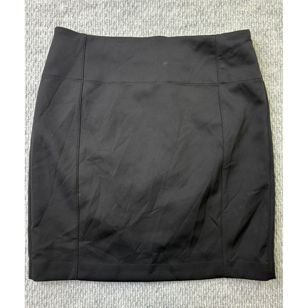 Lululemon Womens 10 Black Stretch Pencil Mini Skirt Pull On Bodycon Athleisure
